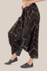 Embroidered Harem pants with elastic waistband